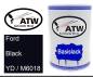 Preview: Ford, Black, YD / M6018: 500ml Lackdose, von ATW Autoteile West.